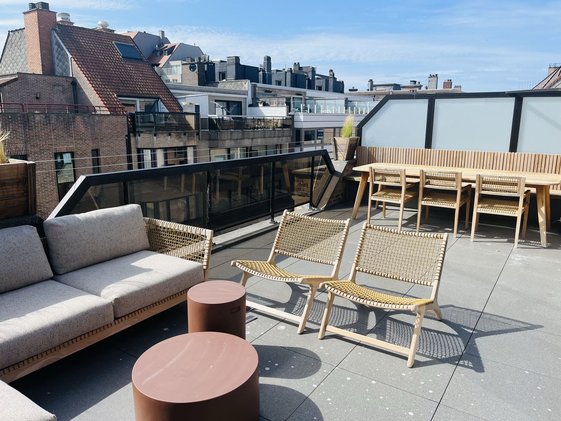 Twee zonneterrassen